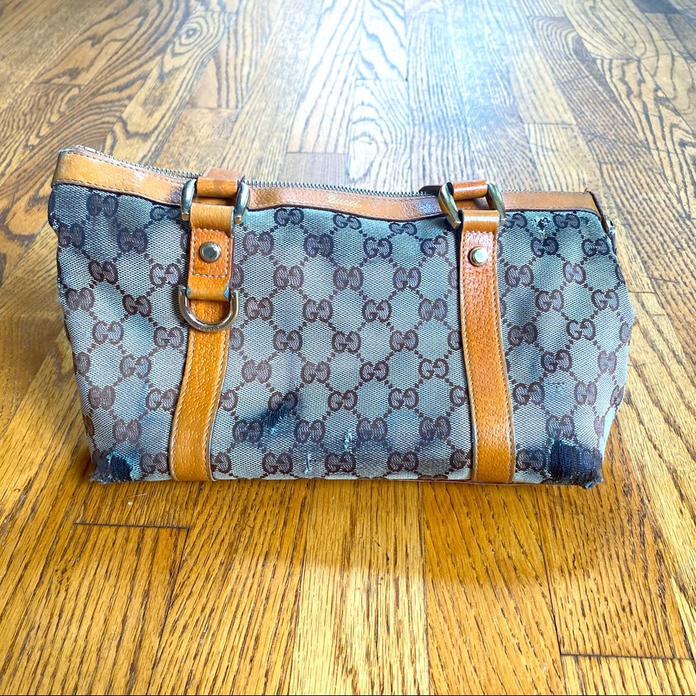 Vintage Gucci Abbey Monogram tote